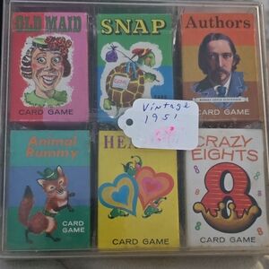 Vintage 1951 Whitman Card Games Set